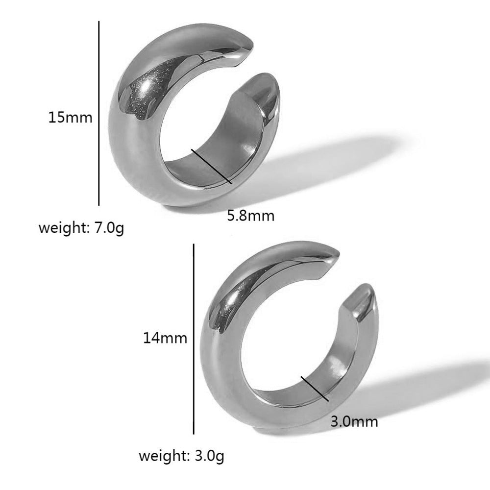 Titanium Steel Ear Clips High-grade Without Pierced Ears