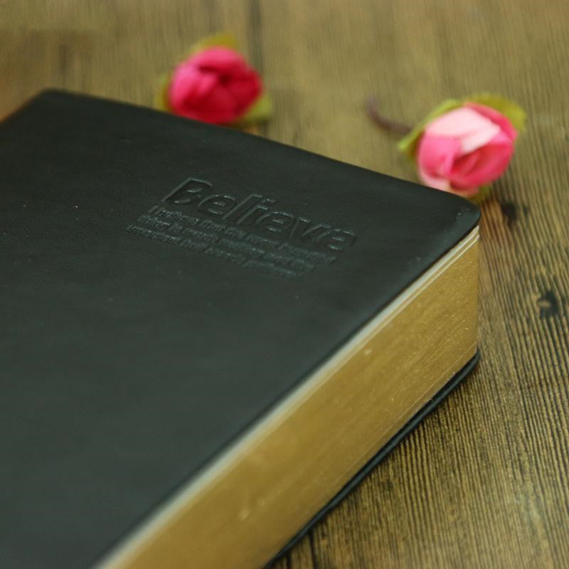 Kunstleder Skizzenbuch mit Goldschnitt