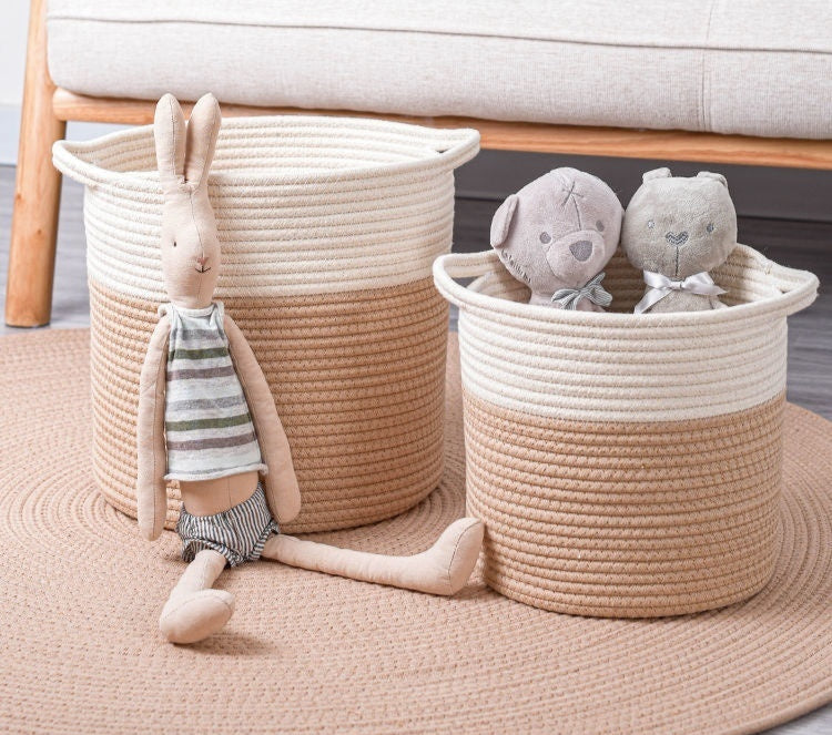 Handgefertigter Aufbewahrungskorb – Robust für Wäsche & Spielzeug