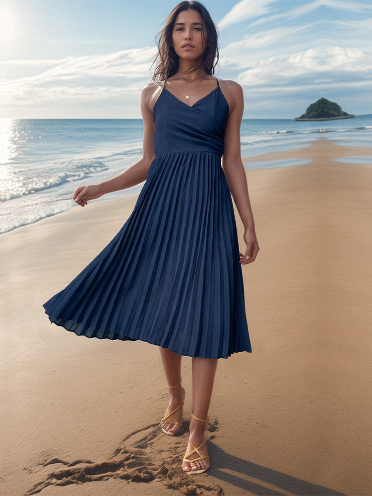 Summer Sleeveless Sling Loose Dress