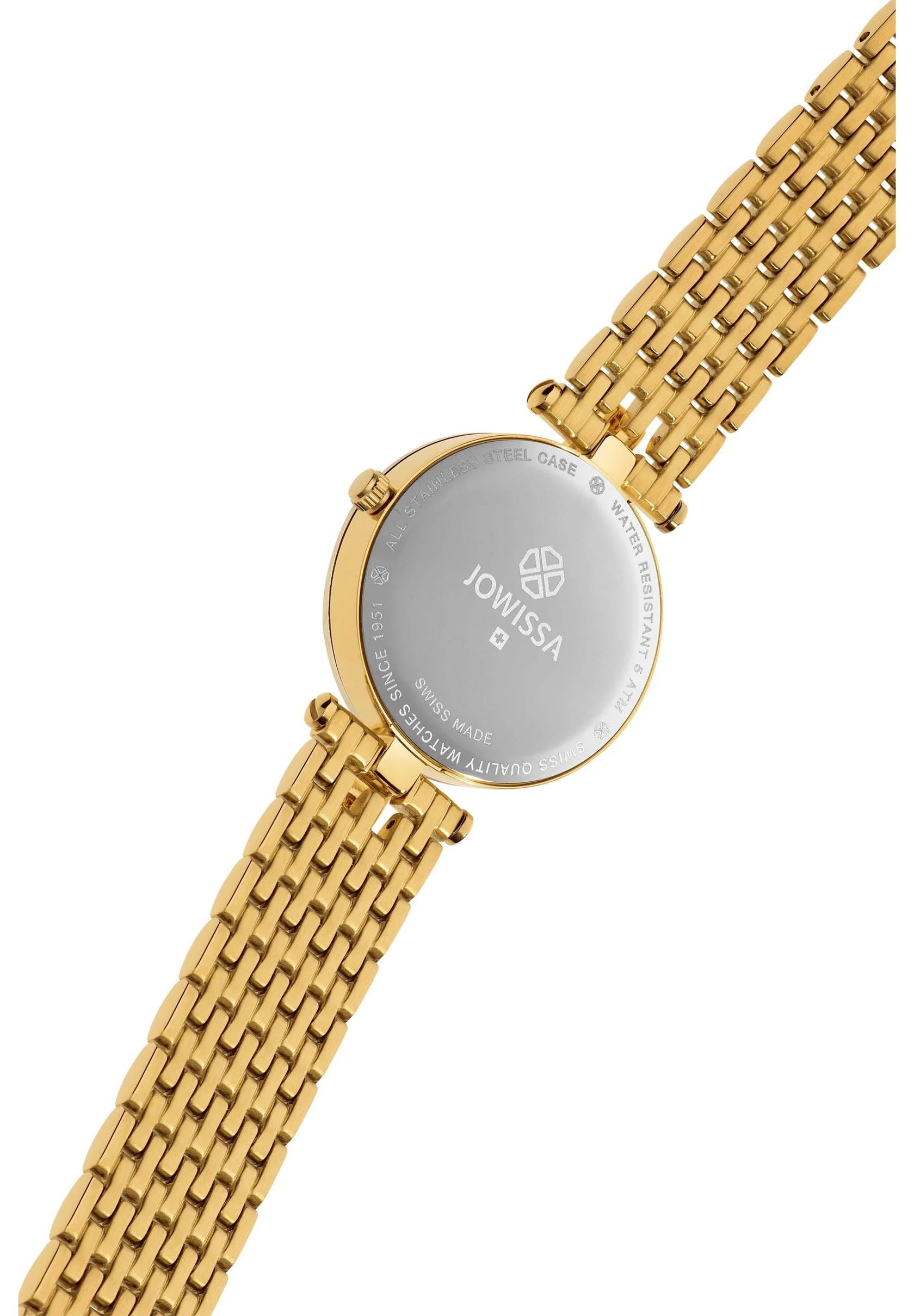 Facet Strass Schweizer Damenuhr J5.629.M