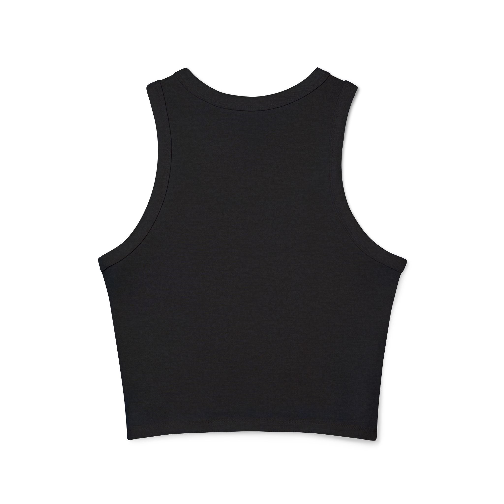 Doberman Portrait Racer Tank Top — Women's Graphic Crop Tank