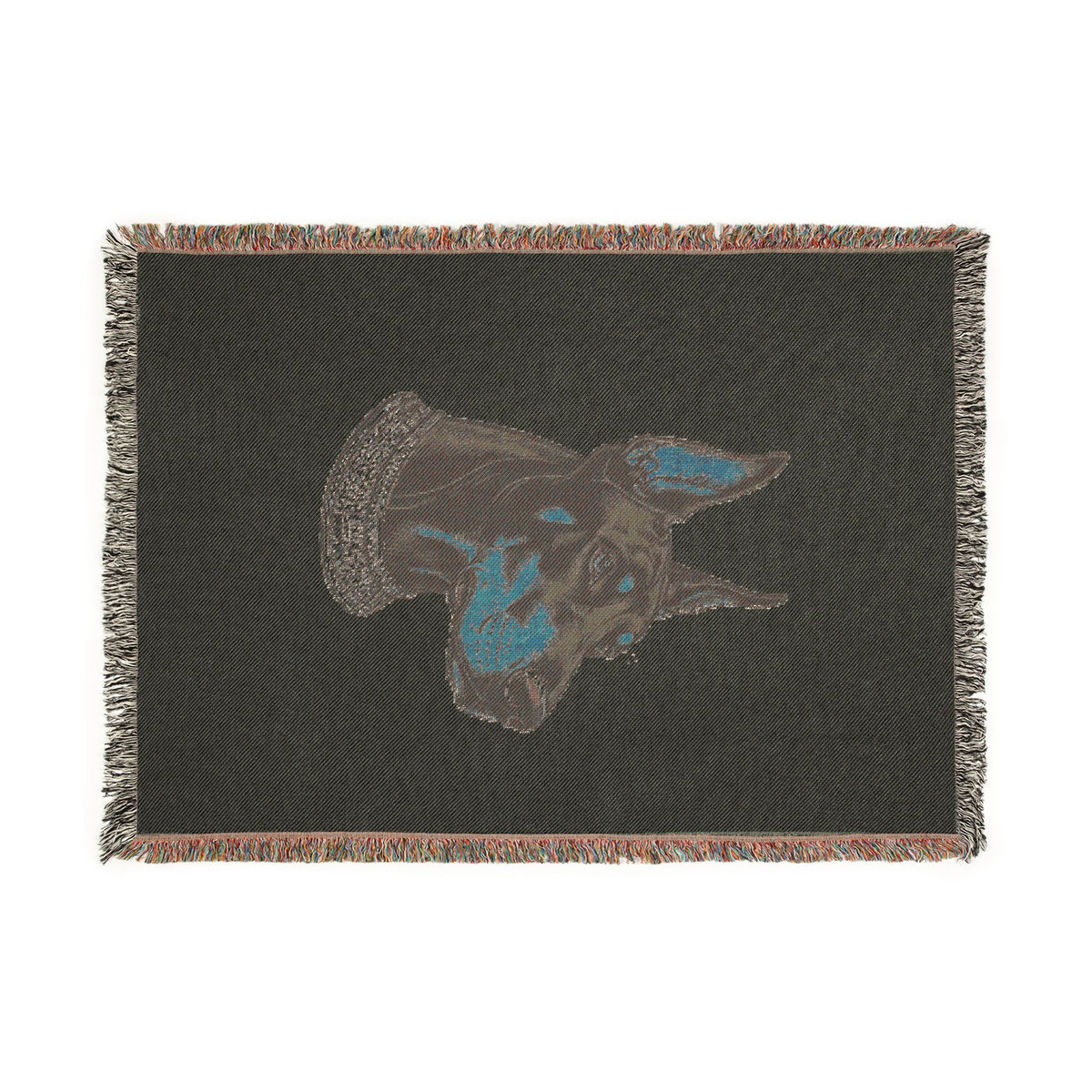 Viking Dog Woven Blanket