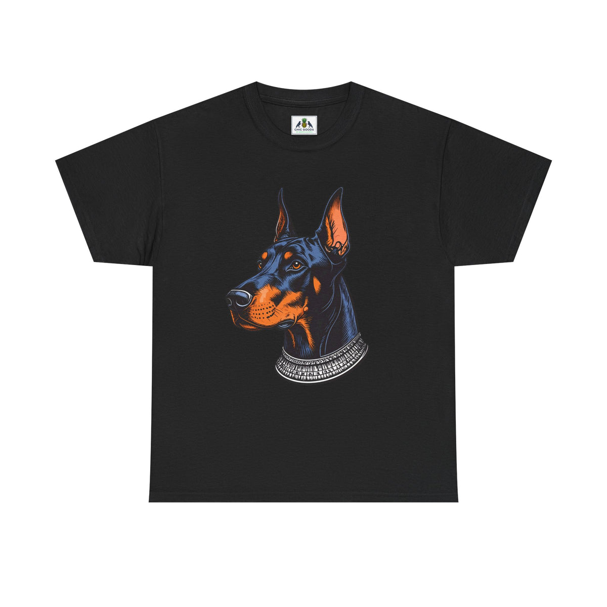 Doberman Portrait T-Shirt — Graphic Dog Lover Tee