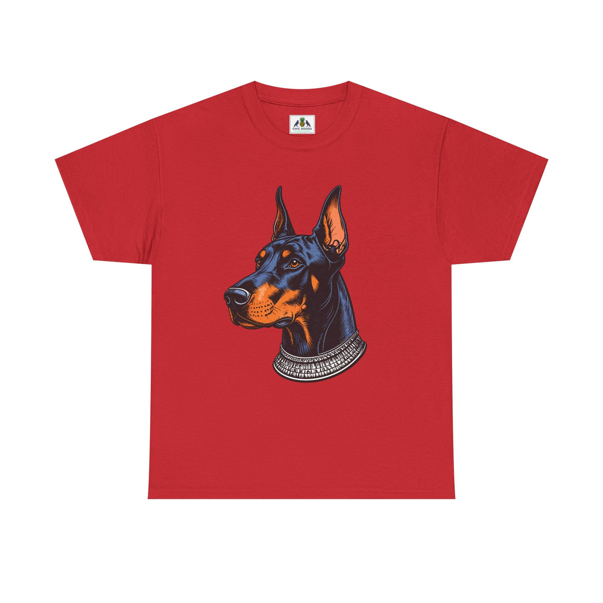Doberman Portrait T-Shirt — Graphic Dog Lover Tee