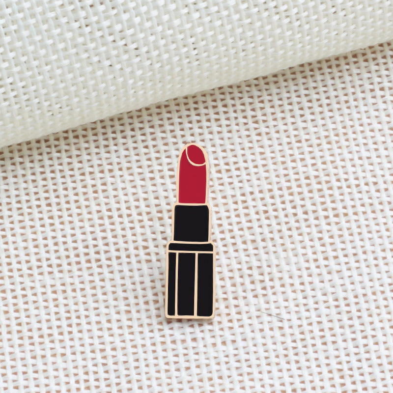 Cartoon Lip Stick Brosche