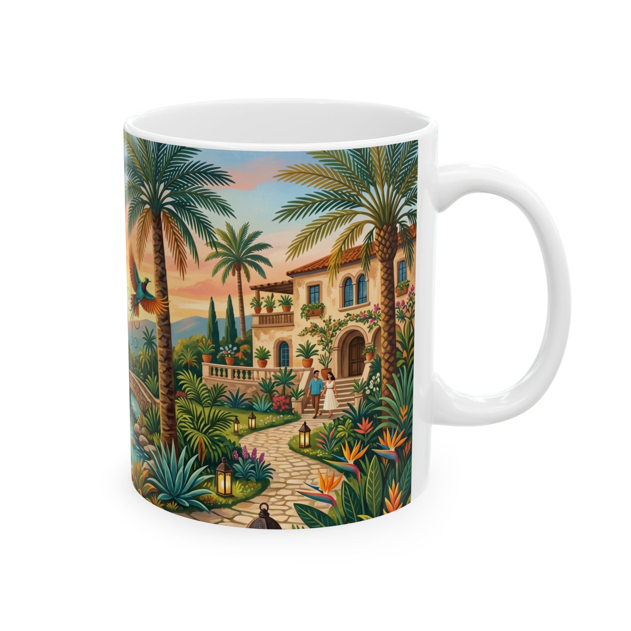 Keramiktasse Paradies "Love Garden"
