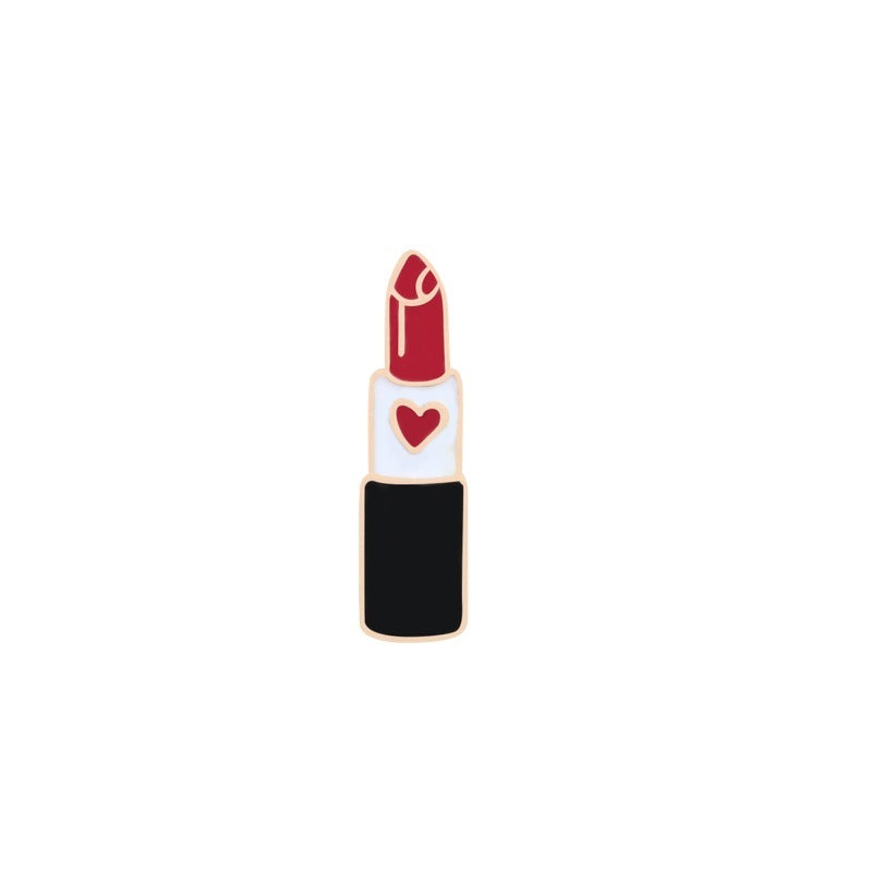 Cartoon Lip Stick Brosche
