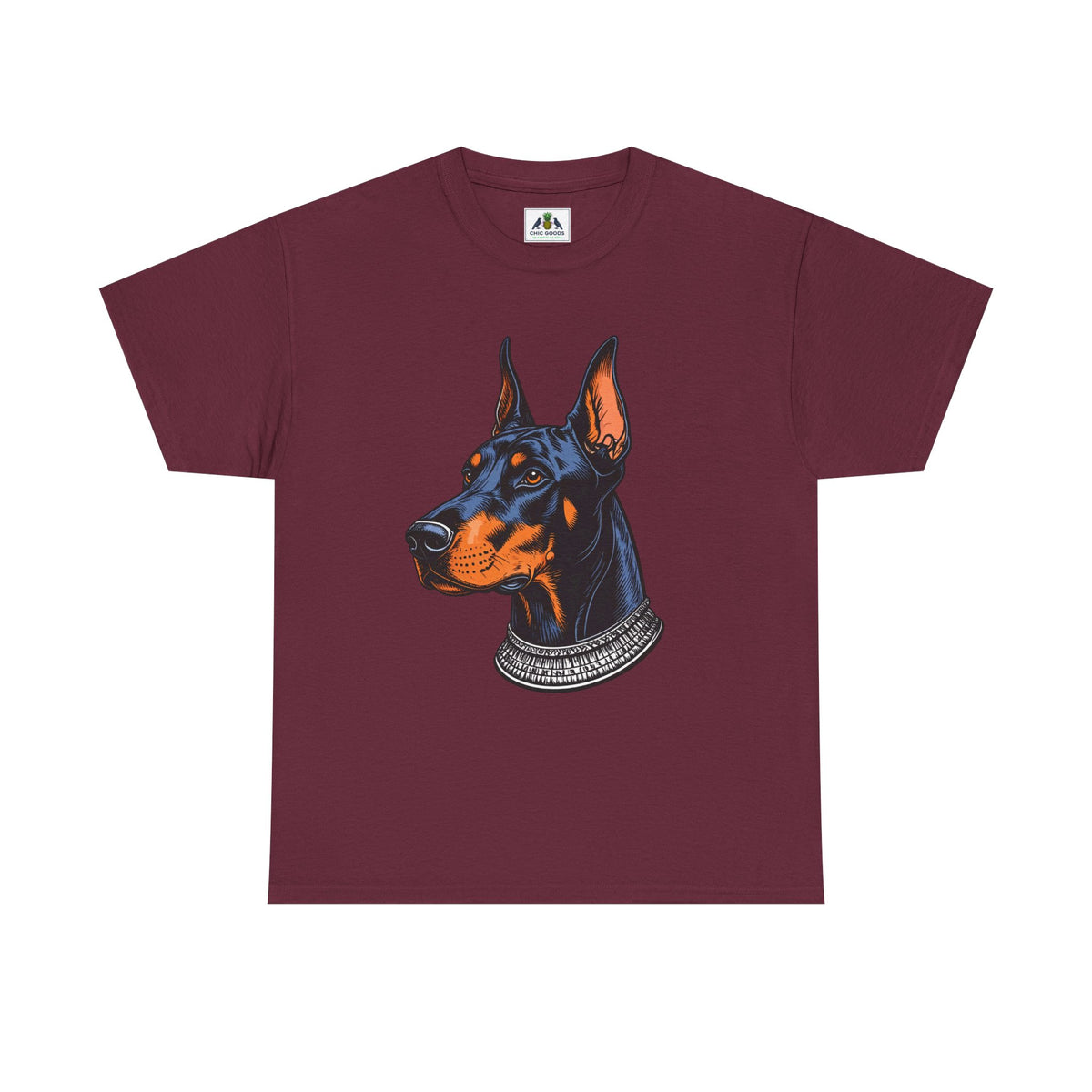 Doberman Portrait T-Shirt — Graphic Dog Lover Tee