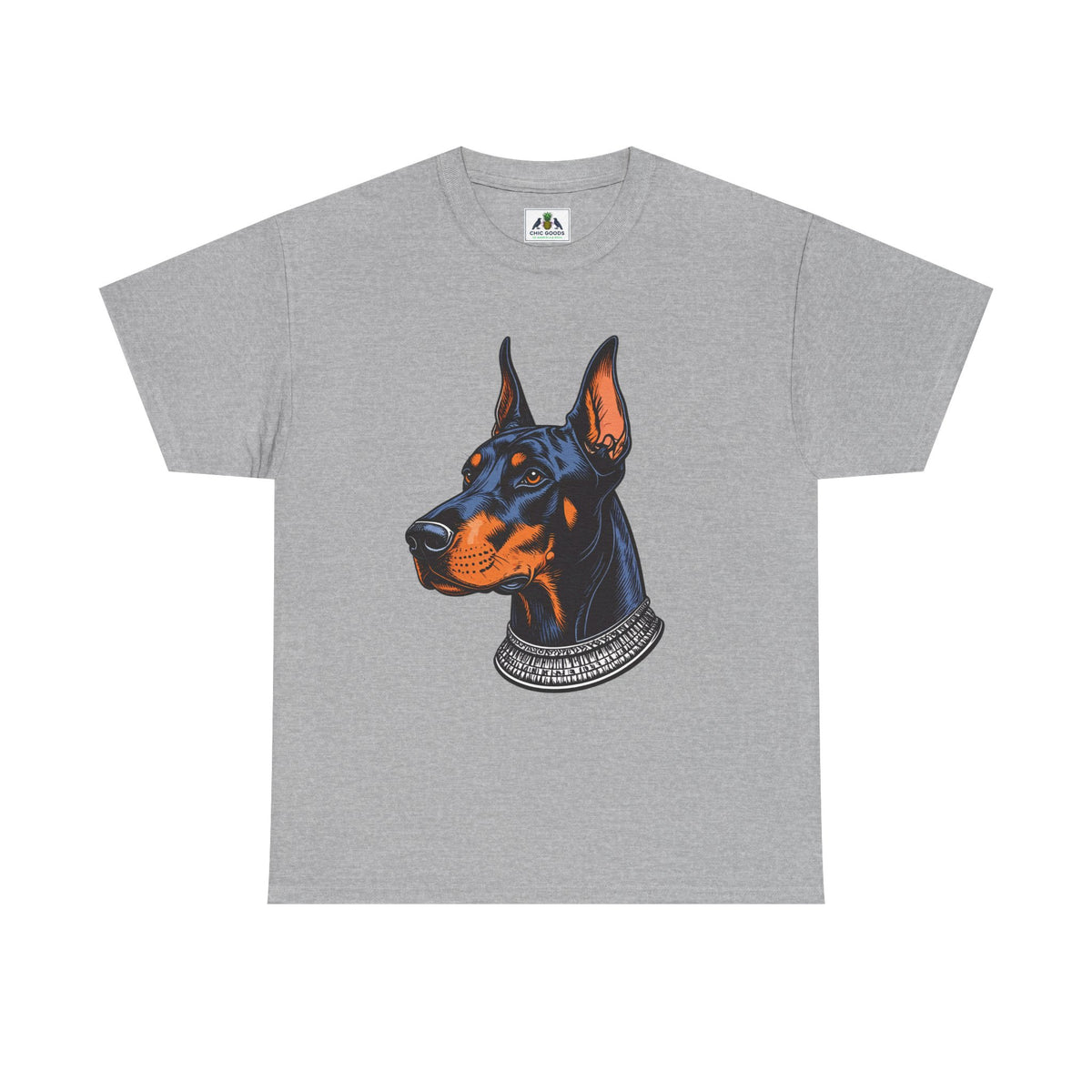 Doberman Portrait T-Shirt — Graphic Dog Lover Tee
