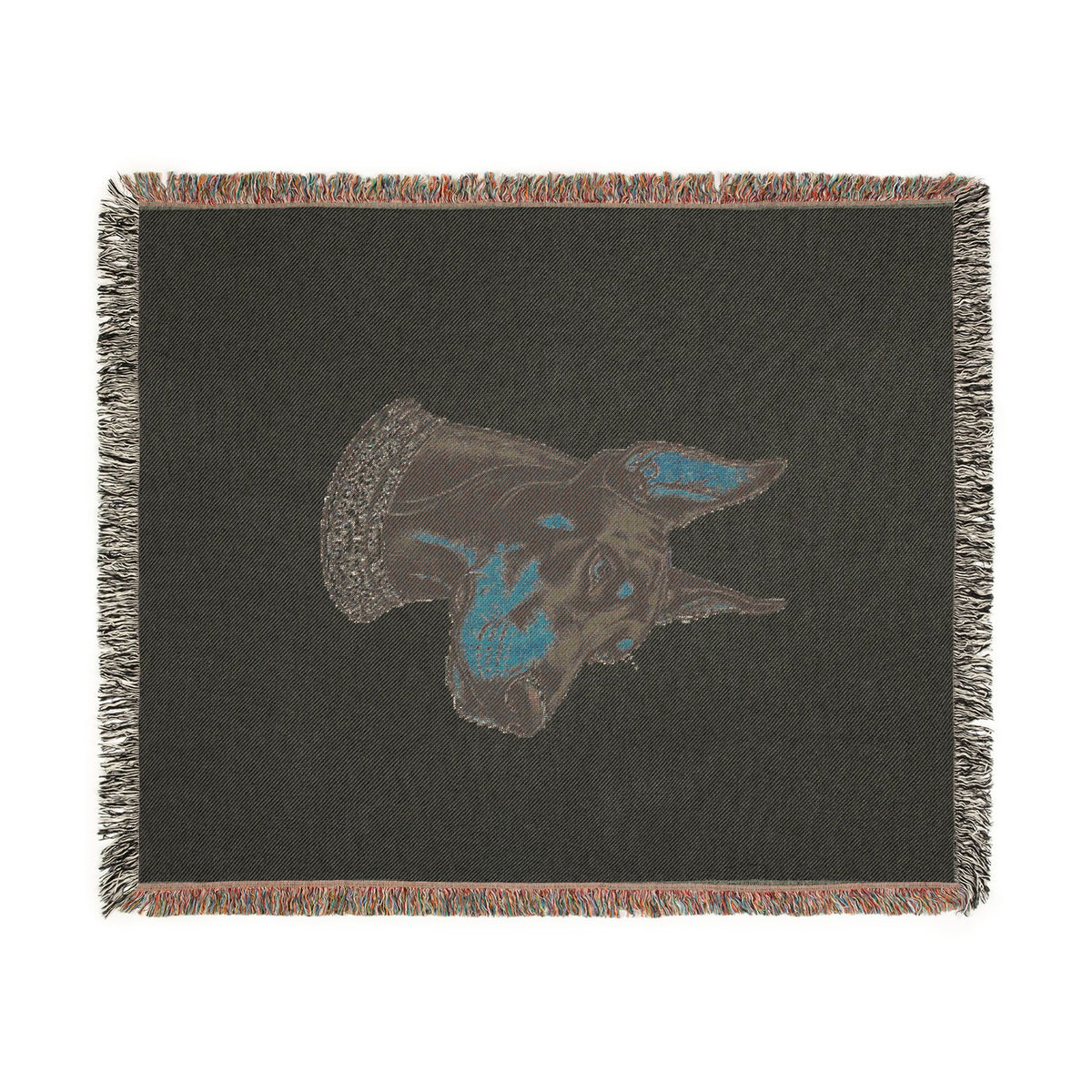 Viking Dog Woven Blanket