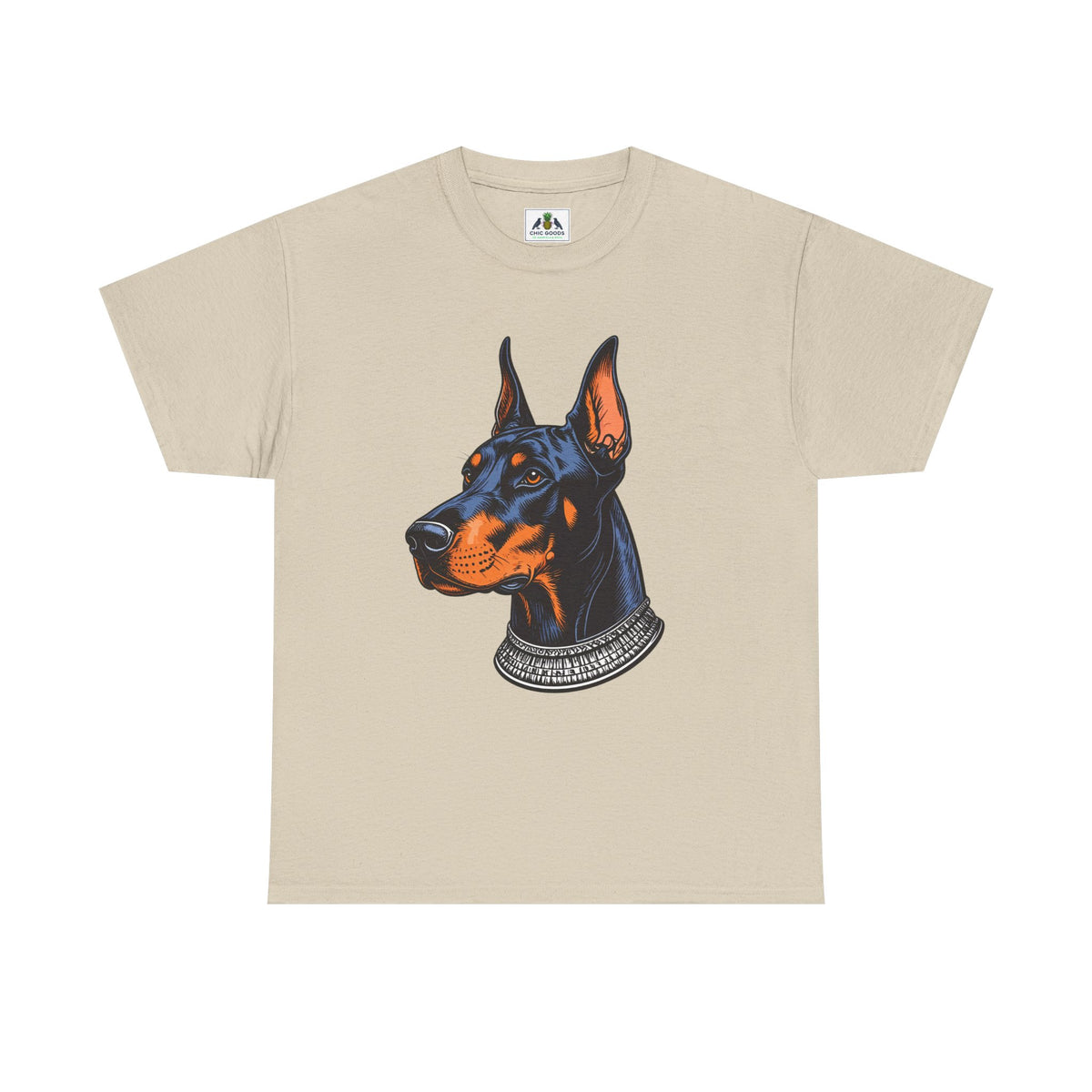 Doberman Portrait T-Shirt — Graphic Dog Lover Tee