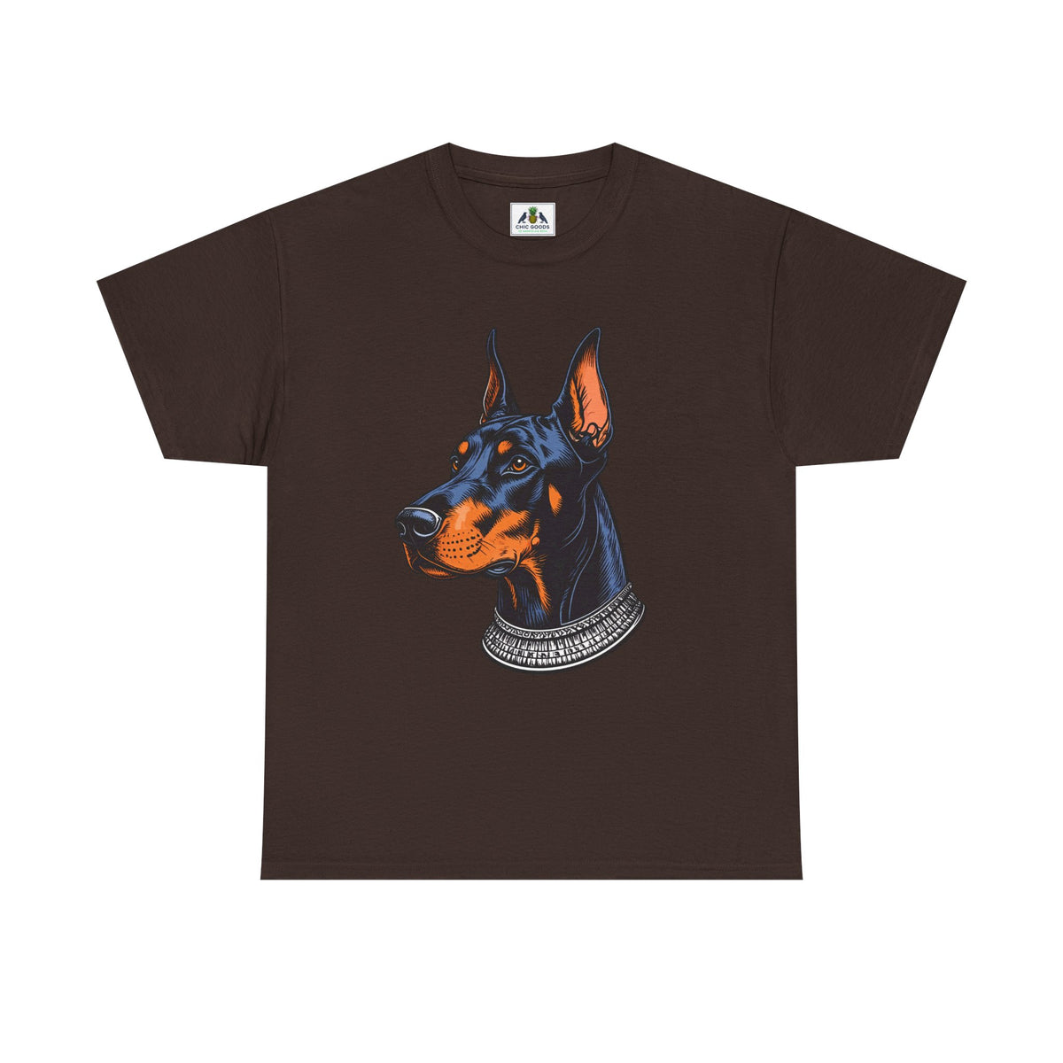 Doberman Portrait T-Shirt — Graphic Dog Lover Tee