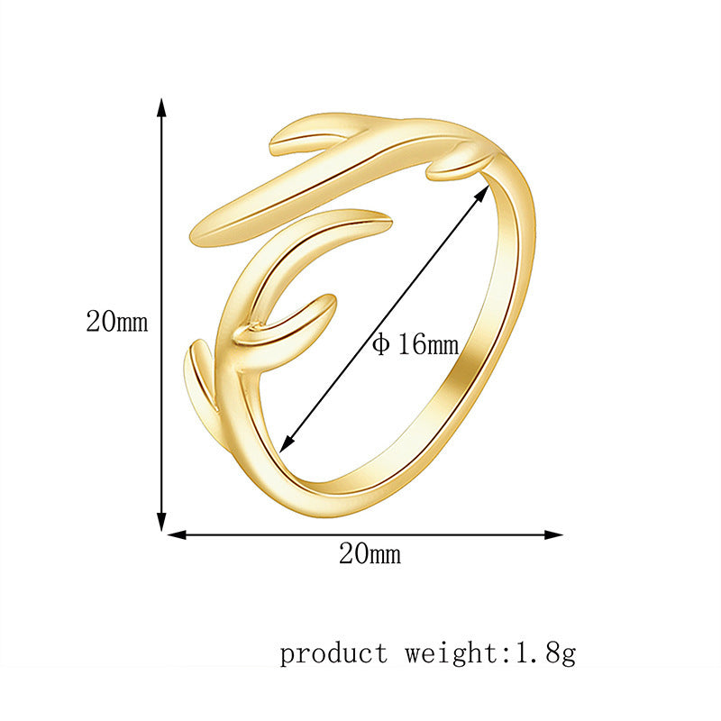 Ring Personality Cold Wind  Simple Wind