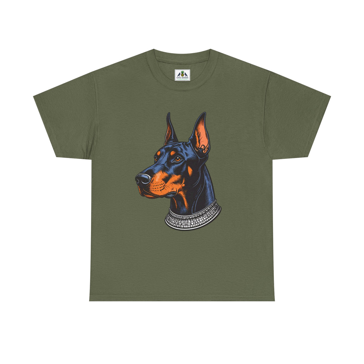 Doberman Portrait T-Shirt — Graphic Dog Lover Tee