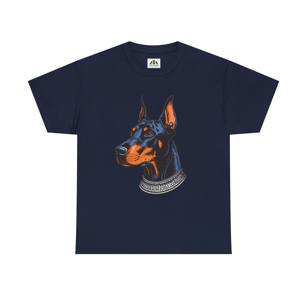 Doberman Portrait T-Shirt — Graphic Dog Lover Tee